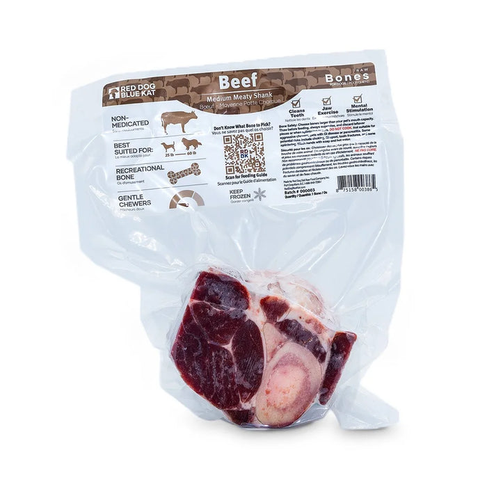 Red Dog Blue Kat Frozen Meaty Beef Shank – Medium