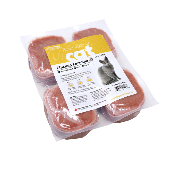 chicken & bone formula raw food for cats
