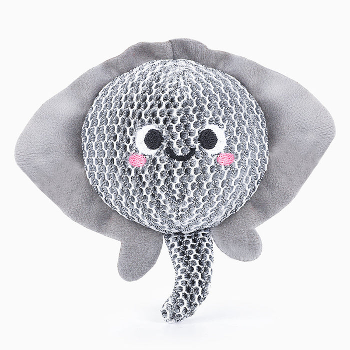 HugSmart Ocean Pals Stingray 2-in-1 Dog Toy