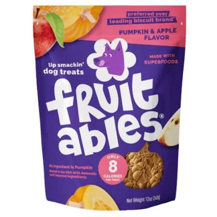 pumpkin and apple dog treat