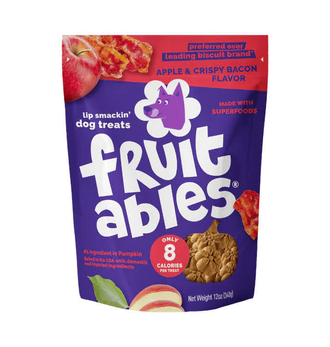 crispy bacon & apple dog treat