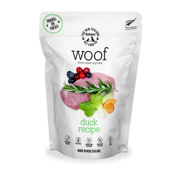 woof freeze dried duck