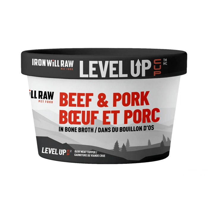 Iron Will Raw Level Up Beef & Pork Topper Cup – 4 oz