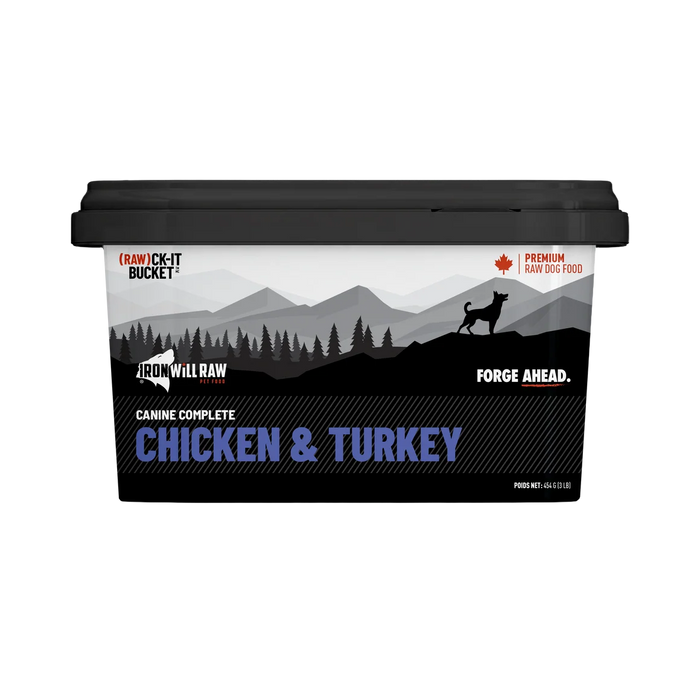 Chicken & Turkey (Raw)ck-it Bucket Dog Food – 3 lb