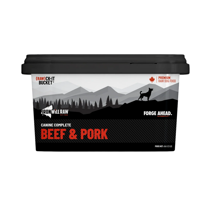 Beef & Pork (Raw)ck-it Bucket Dog Food – 3 lb