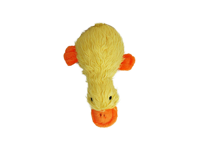 Multipet Duckworth Plush Dog Toy – Large 13 in, Yellow