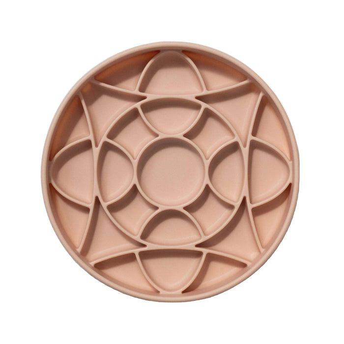 Circulo slow feeder bowl - rose water