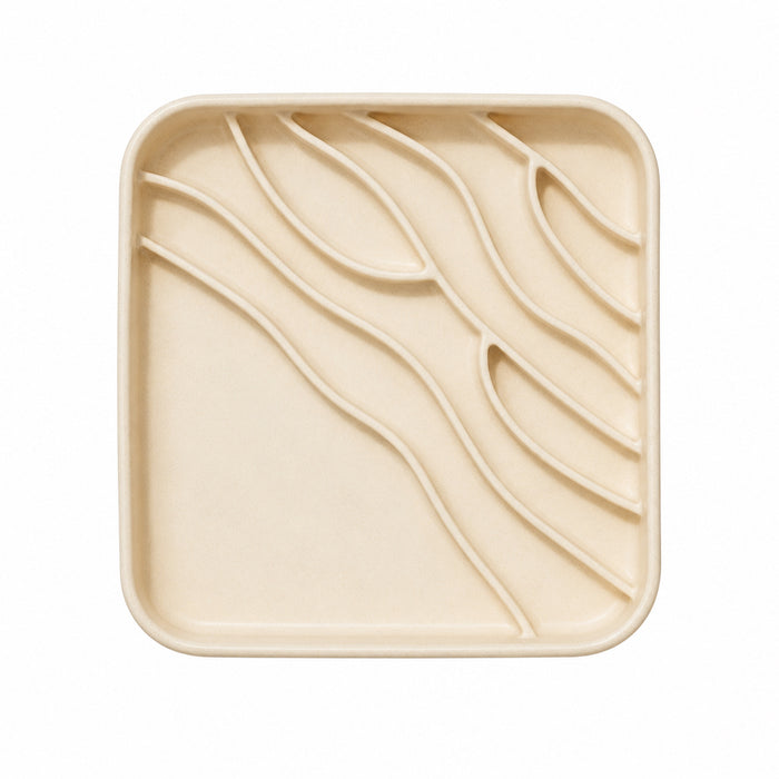 Beach slow feeder bowl - buttercream
