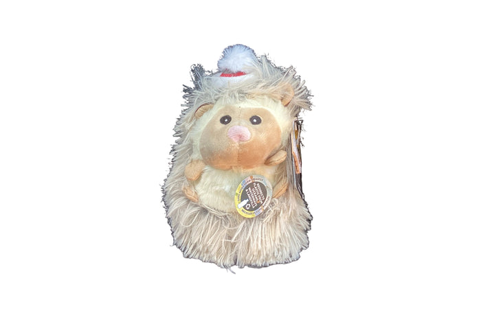 fluffy hedgehog with hat