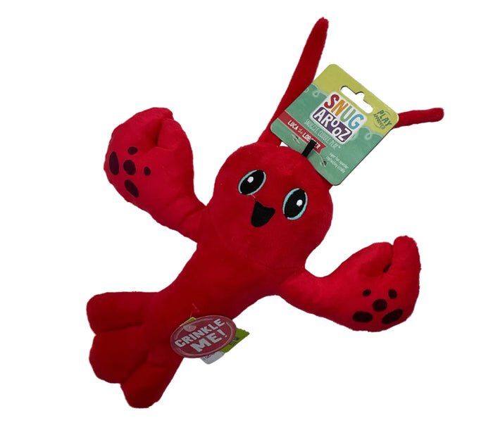 Snugarooz Luca the Lobster Plush Dog Toy
