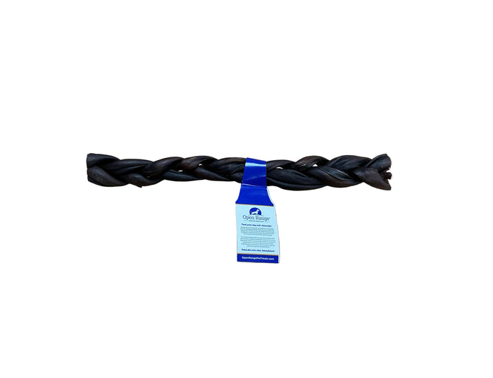 Open Range Water Buffalo Collagen Braid Dog Chew – 11–12 in