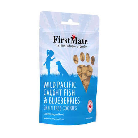 fish meal & blueberries
