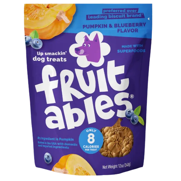 pumpkin & blueberry dog treat