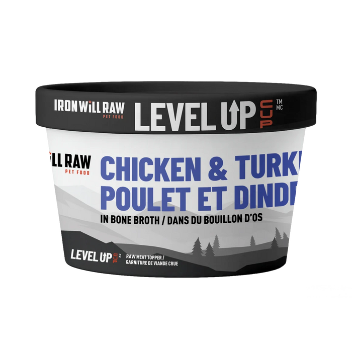 Iron Will Raw Level Up Chicken & Turkey Topper Cup – 4 oz