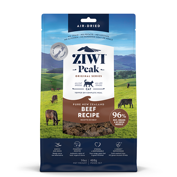 ZIWI Peak Steam-Dried Beef w/ Blue Whiting for Cats