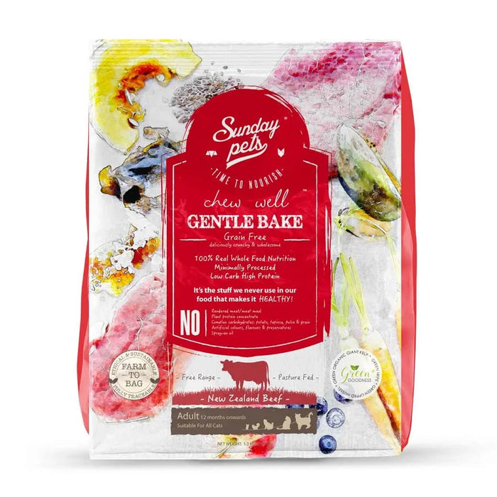 Sunday pets gentle baked cat food