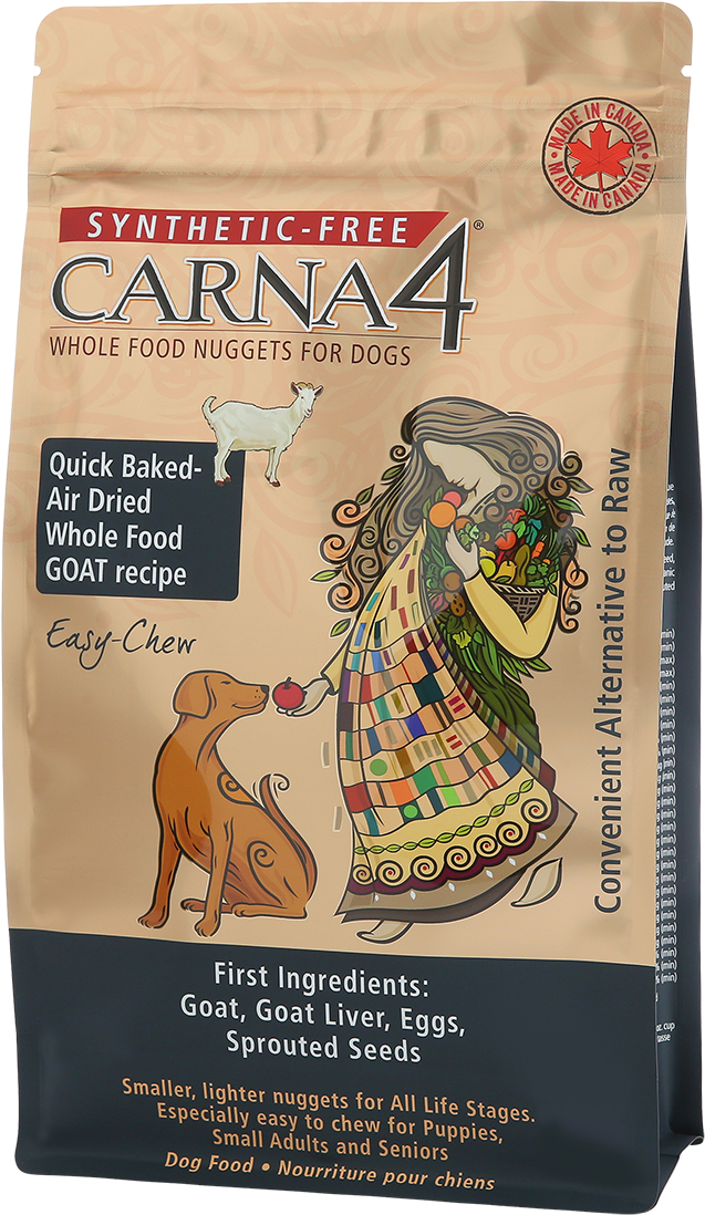 Carna4 Easy-Chew Goat dog food front of bag