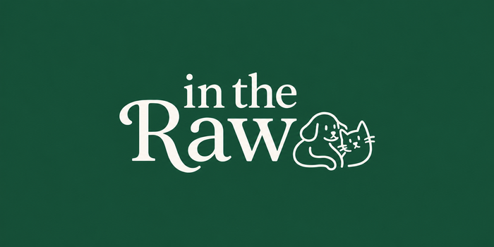 In The Raw digital gift card — cream logo on dark green