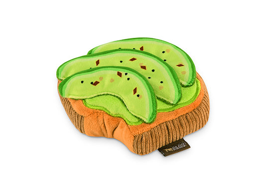 P.L.A.Y. mini avocado toast dog toy