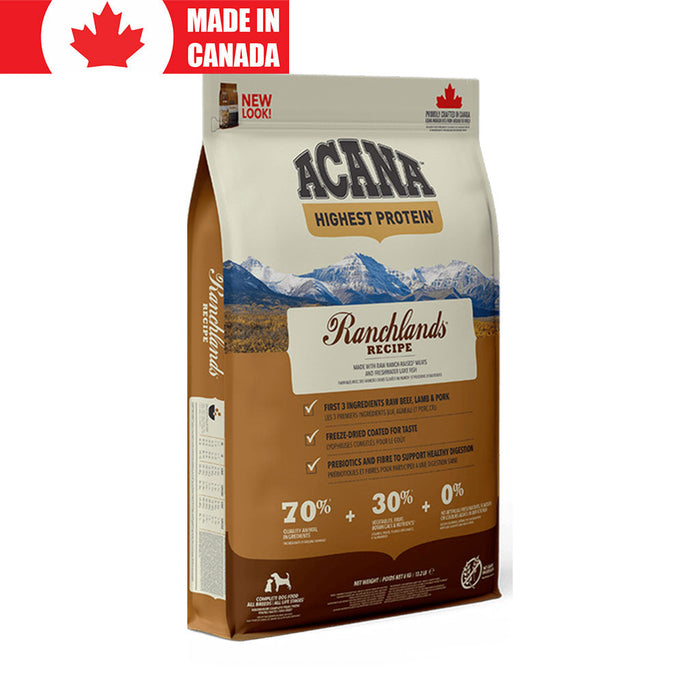 Acana Ranchlands — one of the available Highest Protein recipe options